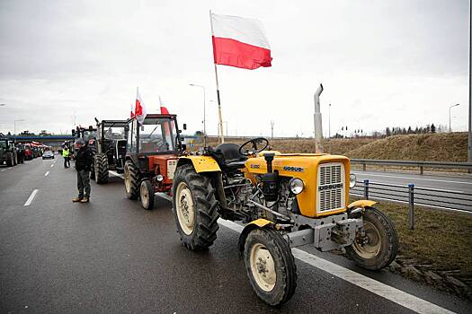 Польские фермеры заблокировали пункты пропуска на границе с Украиной